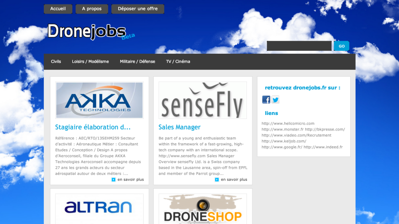Vous cherchez un job dans le monde des drones?