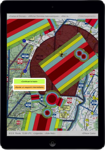 app iPad : Drones - Espace Aérien France