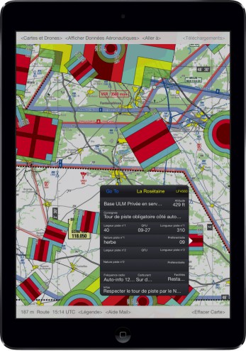 app iPad : Drones - Espace Aérien France