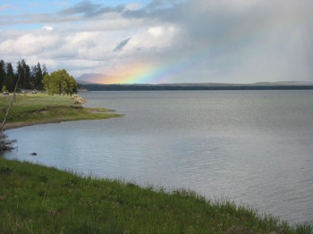 Rainbow over Yellowstone lake, Richard Wang