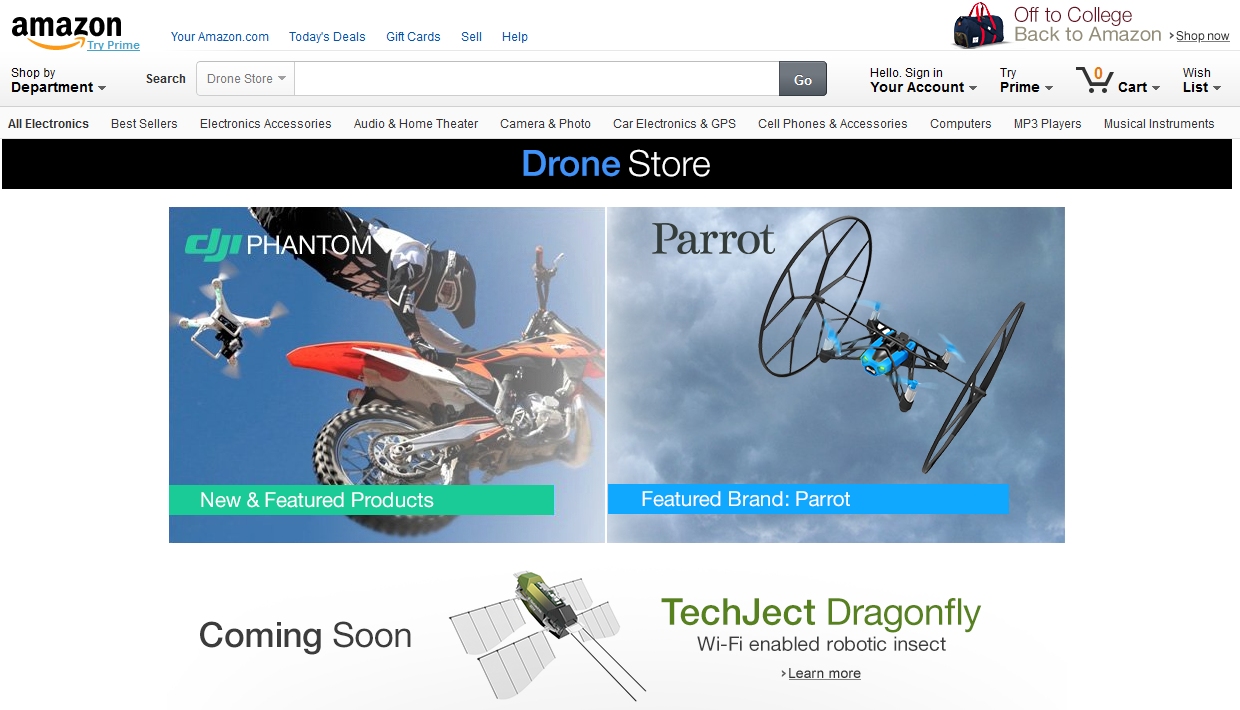 Amazon Drone Store