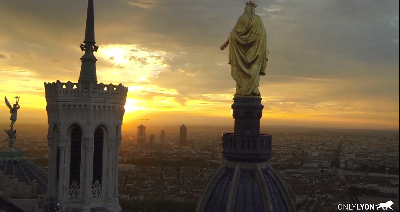 Lyon depuis un drone