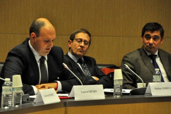 Laurent Henry, vice-président de la FFAM, Stéphane Morelli, secrétaire de la FFAM et Francis Duruflé, vice-président de la FFAM