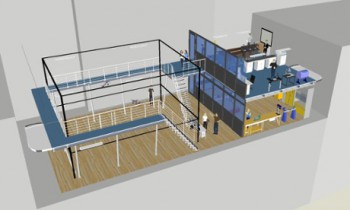 Un croquis 3D préliminaire du nouveau laboratoire. Crédit Rob Siddall / Imperial College London