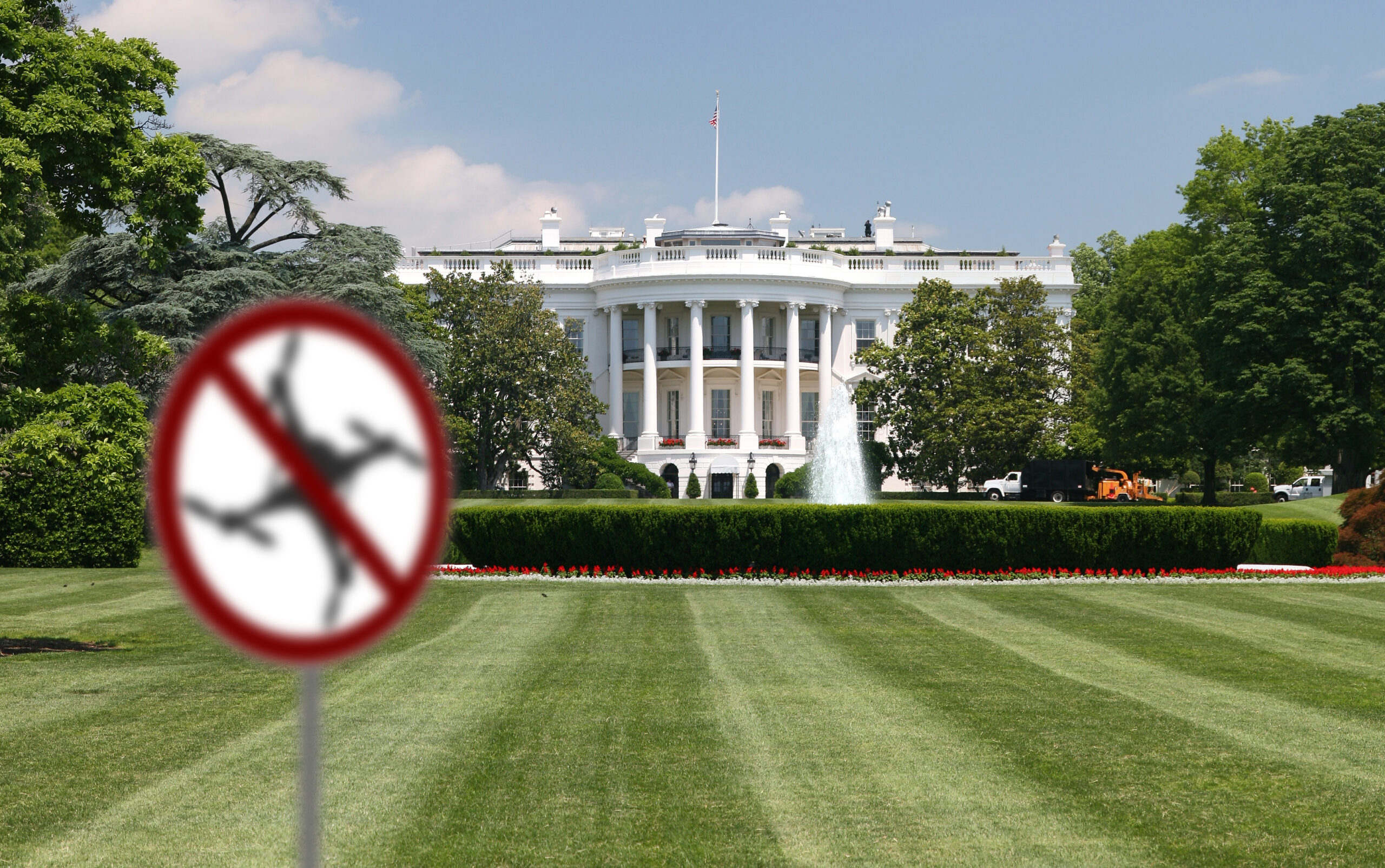 Maison Blanche et drone