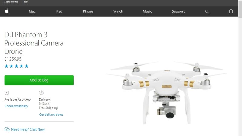 DJI Phantom chez Apple