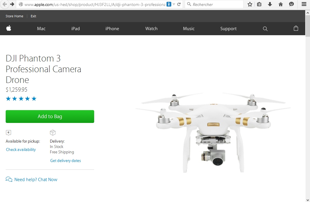 DJI Phantom chez Apple