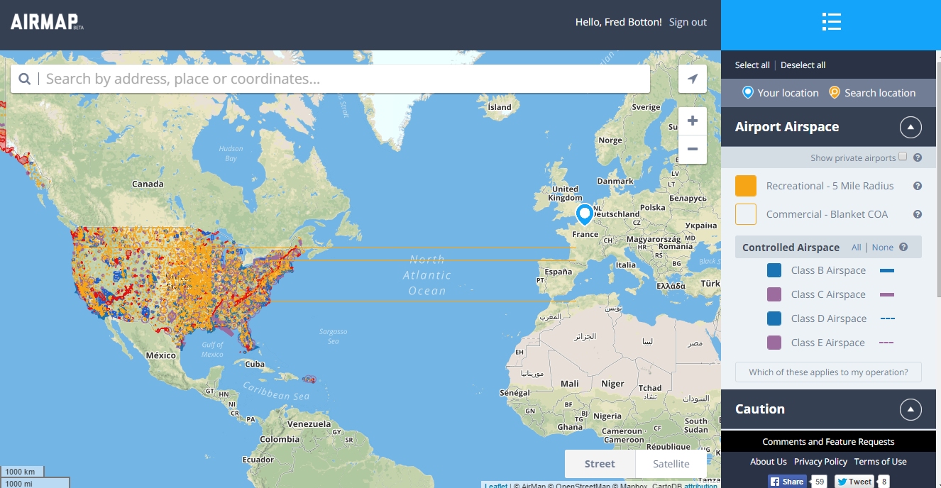 AirMap, DJI et 3DR