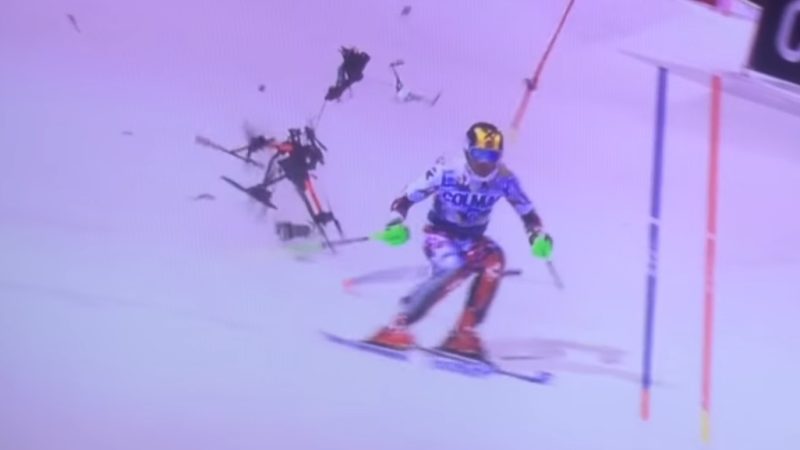 Le skieur et le drone
