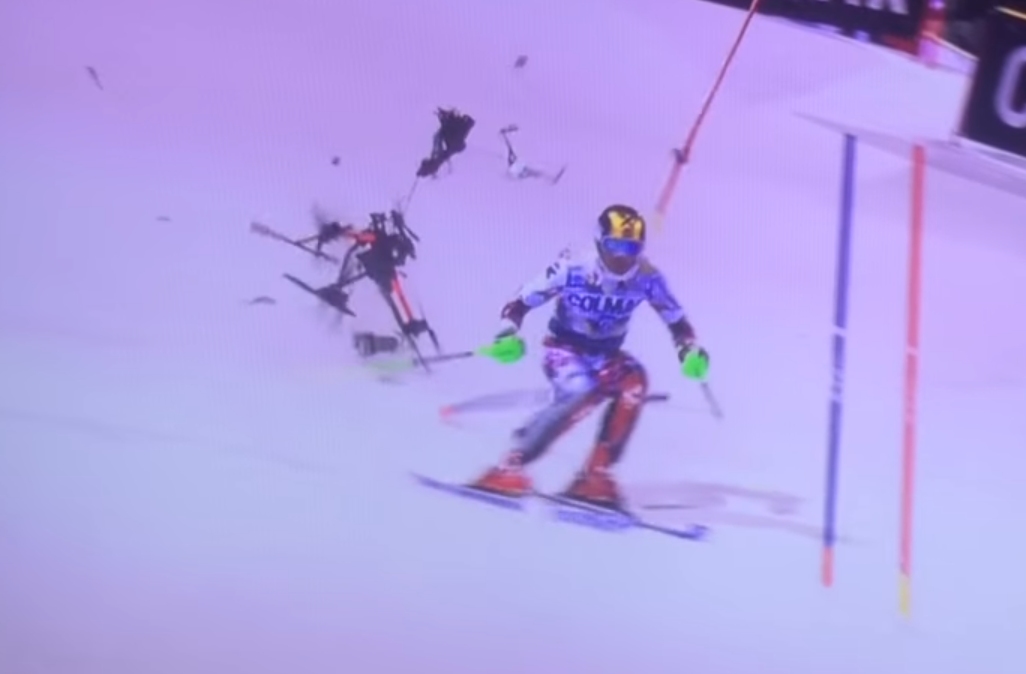 Le skieur et le drone