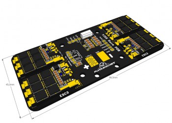 4 Kiss ESC 24A Race Edition montés sur un PDB