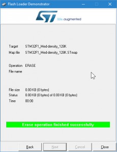 STM32 - Erase OK