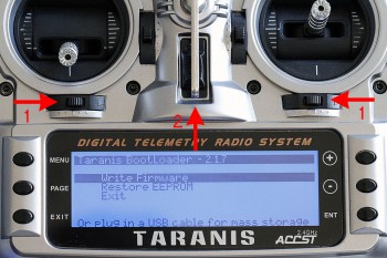 Taranis - Mode Bootloader