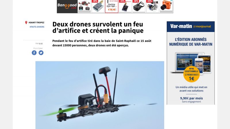 Saint-Raphaël et les deux drones