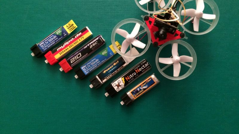 Comparatif batteries pour Tiny Whoop, saison 2