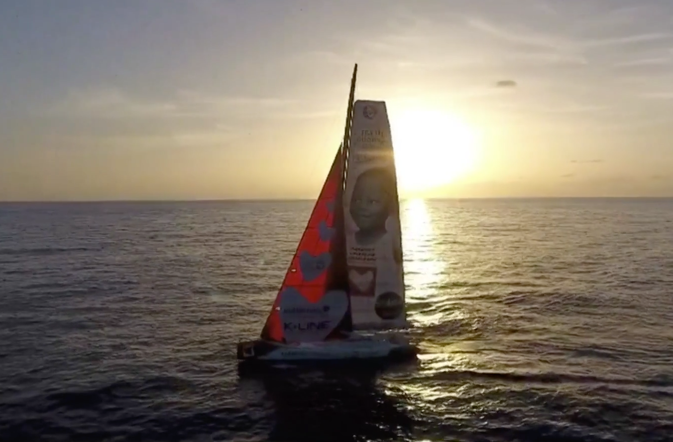 Tanguy De Lamotte, le Phantom 4 et le Vendée Globe