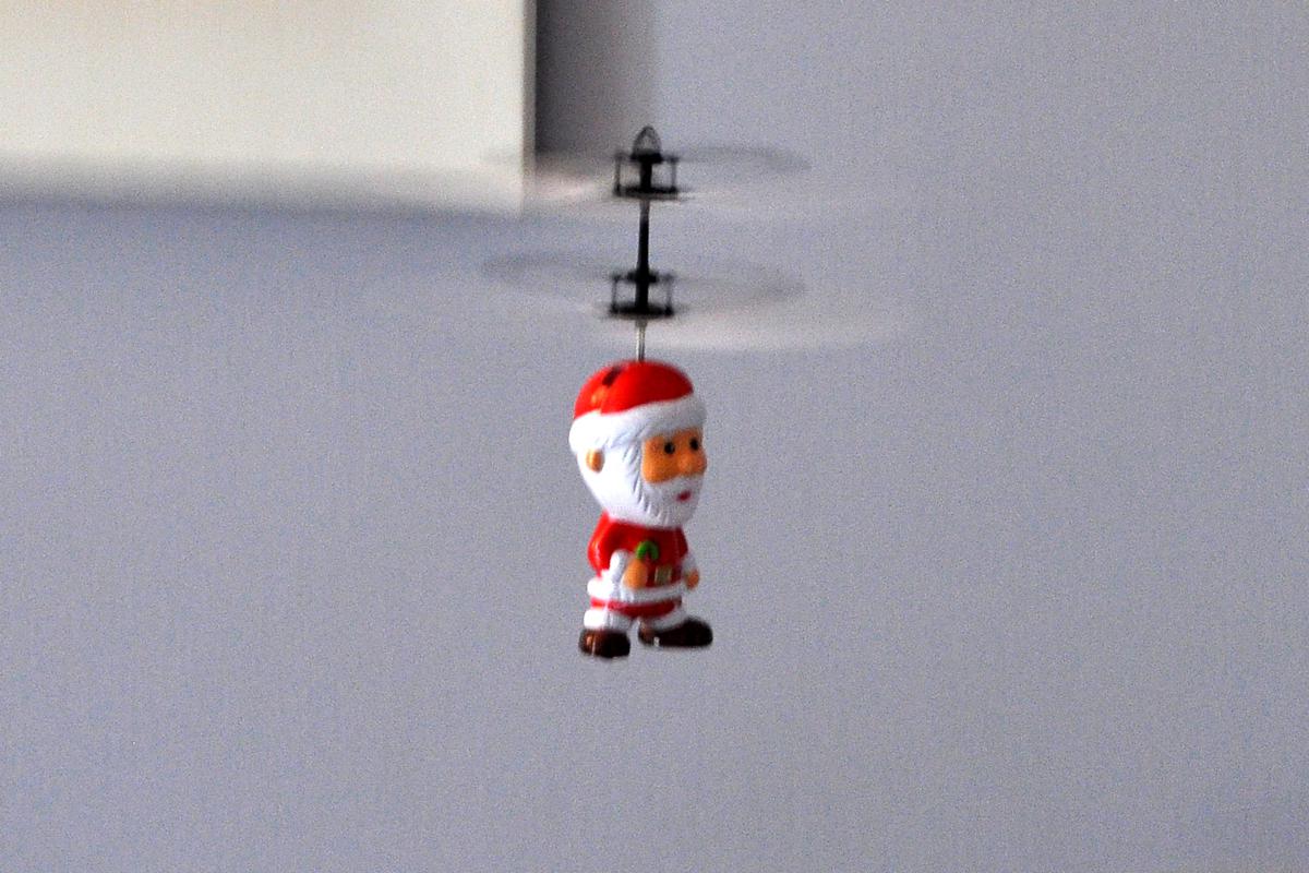Induced Flying Santa, le mini test