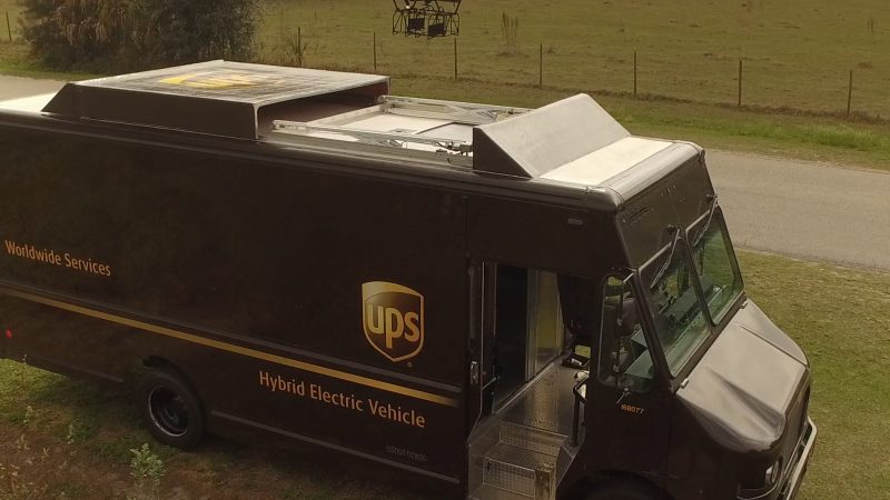 UPS, le camion et les drones