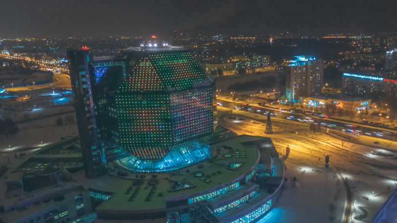 Minsk en timelapse depuis un Phantom 4