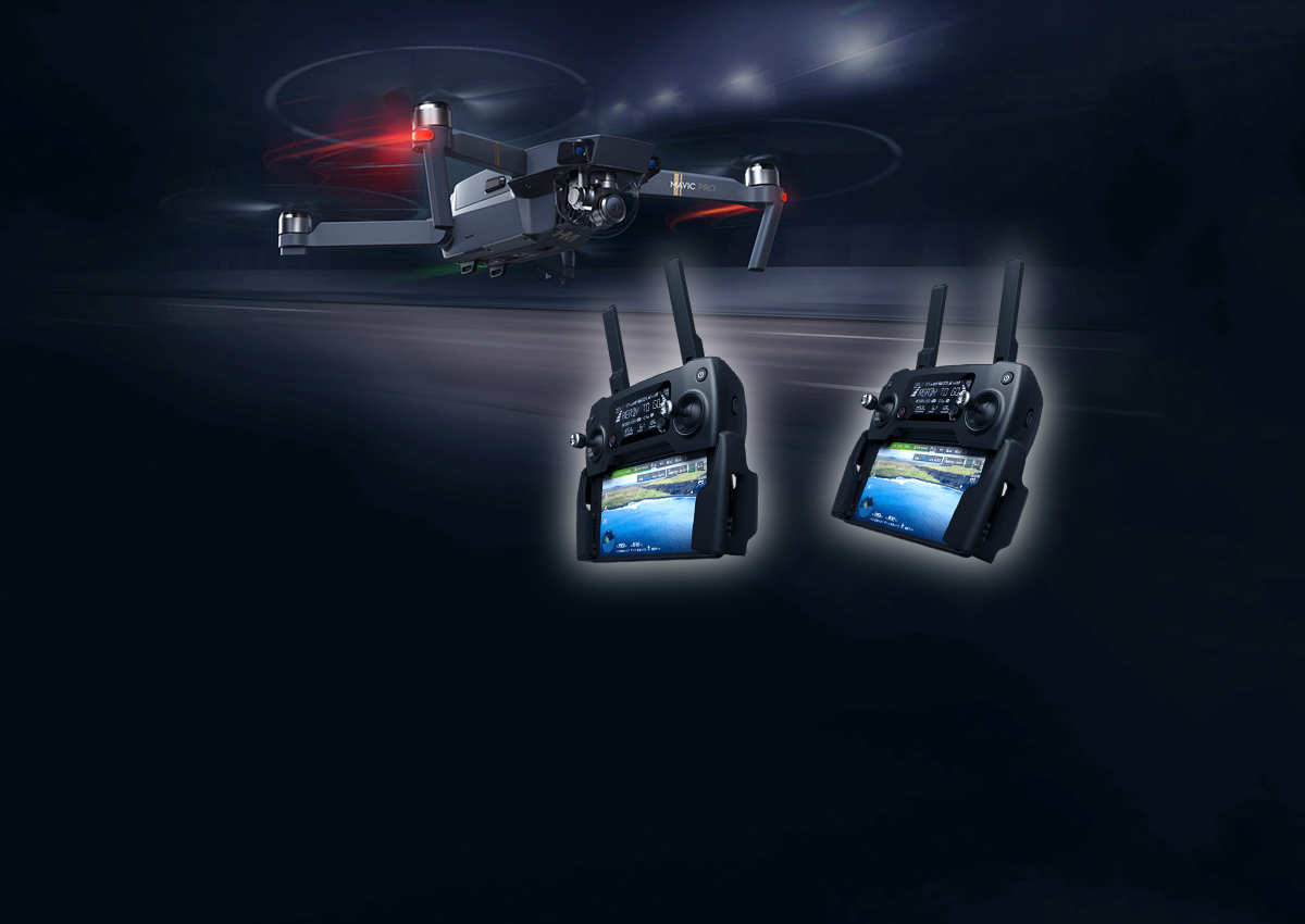 DJI Mavic Pro en mode 2 radiocommandes