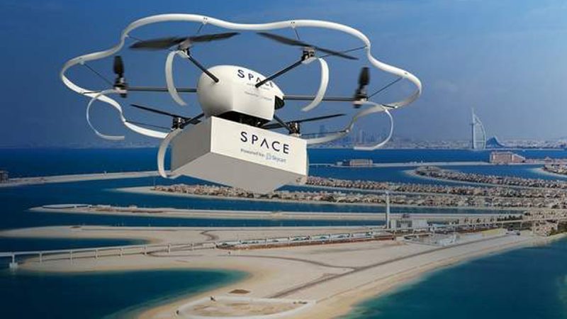 Les livraisons en drone, à Dubaï en 2018