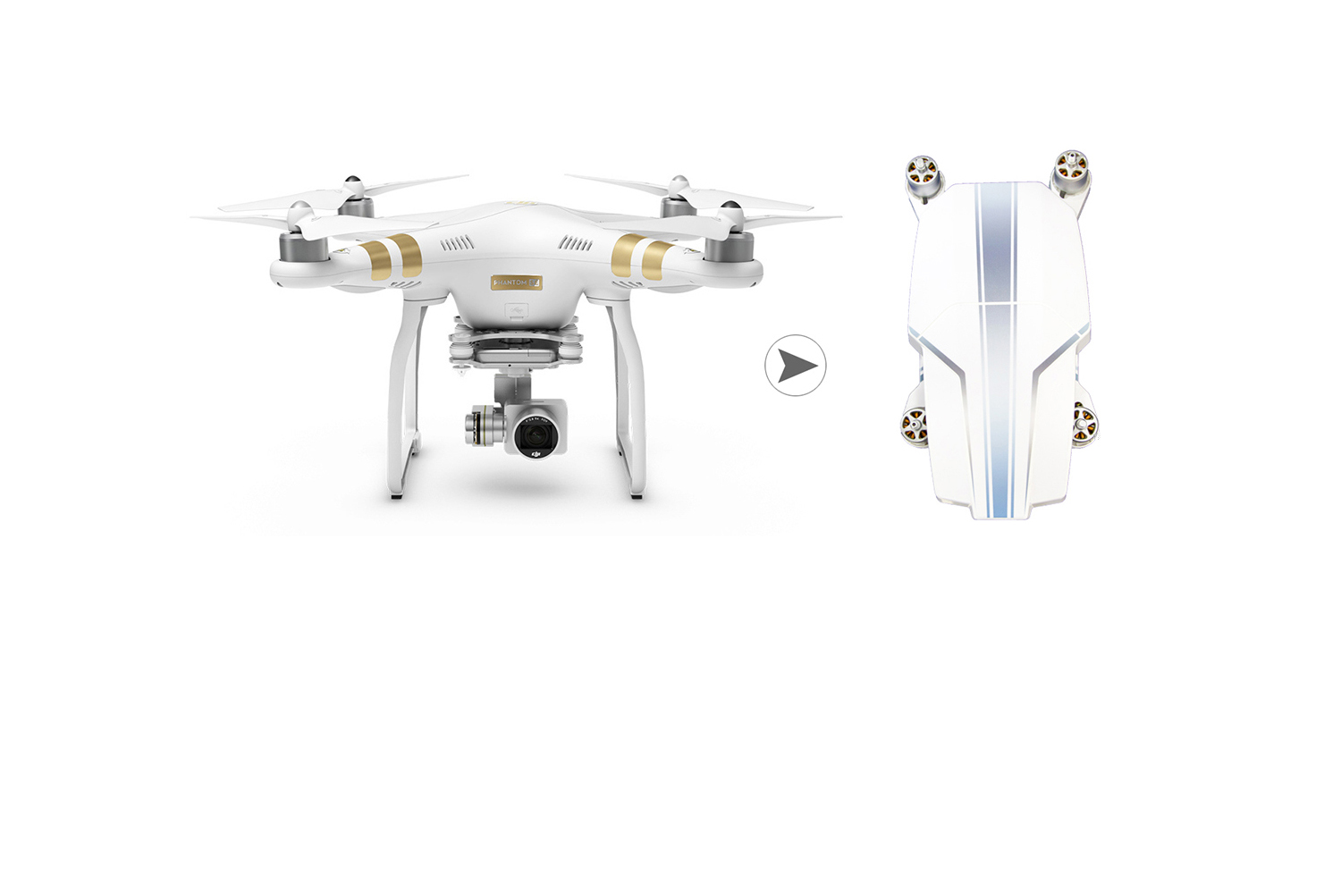 Kit de conversion DJI Phantom 3 en (une sorte de) Mavic Pro