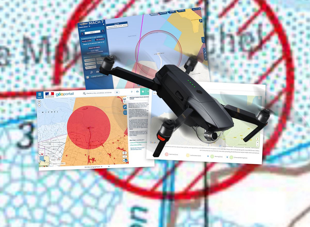Geoportail, Mach 7 Drone, DJI NFZ : ce qu’il faut savoir !