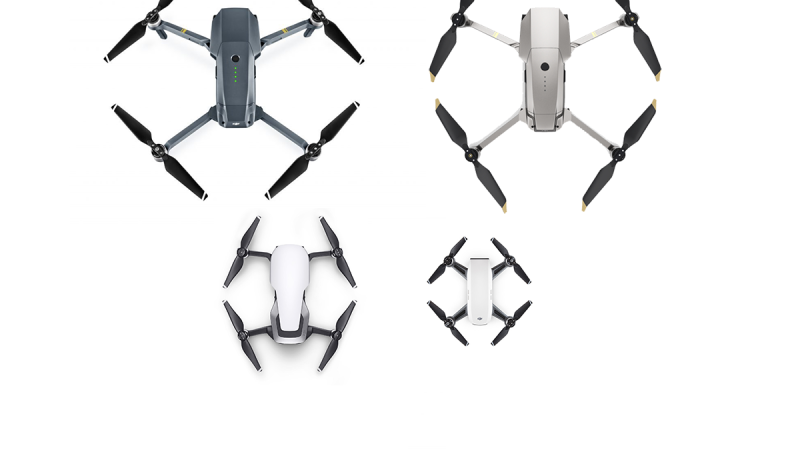 DJI Mavic Air vs Mavic Pro vs Spark, les caractéristiques comparées