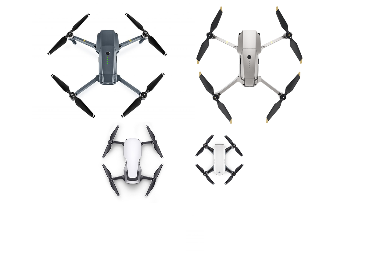 DJI Mavic Air vs Mavic Pro vs Spark, les caractéristiques comparées