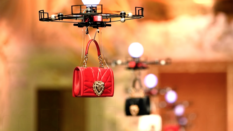 Des drones pour la présentation Dolce & Gabbana