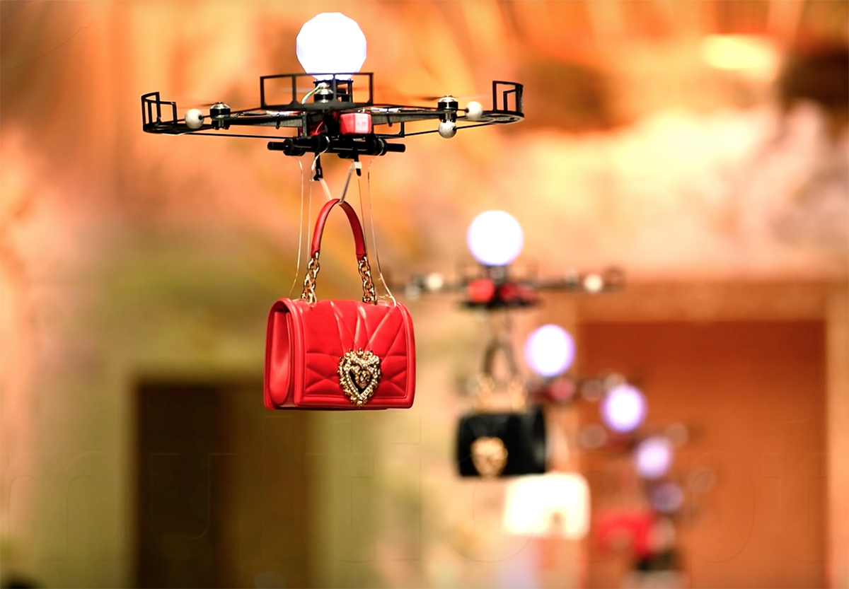 Des drones pour la présentation Dolce & Gabbana