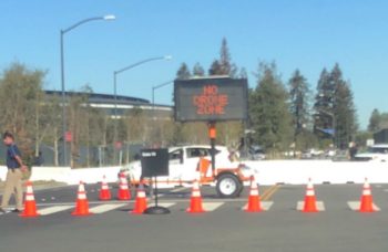 Chute d’un drone sur le toit de l’Apple Park 6 no drone 780x508