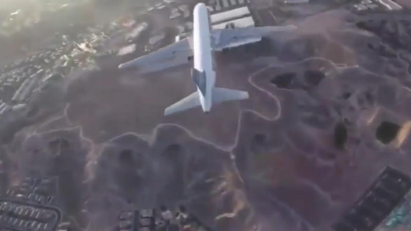 Manoeuvre dangereuse à l&rsquo;approche de Las Vegas ?