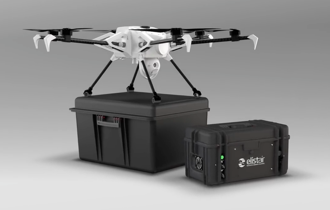 Elistair le drone filaire Orion UAS - Helicomicro.com