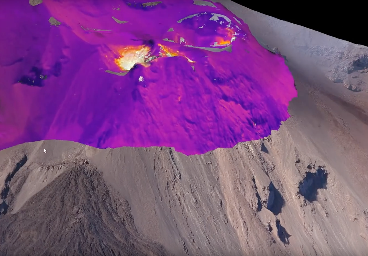 Modélisation 3D et thermique d’un volcan avec un drone !