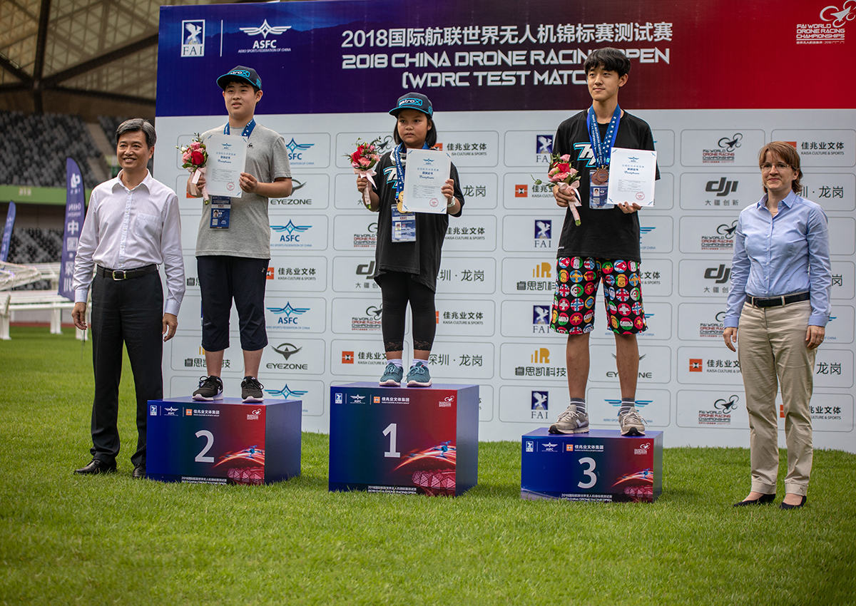 China Drone Racing Open 2018 FAI : première place pour Milk, 11 ans