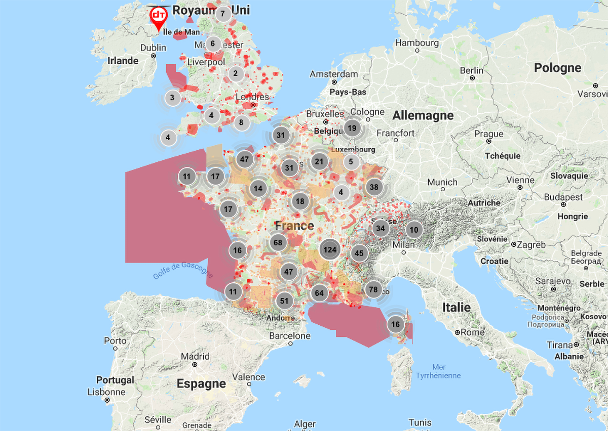 Savoir où voler : Drone-Spot en Suisse, Belgique, Luxembourg et Angleterre