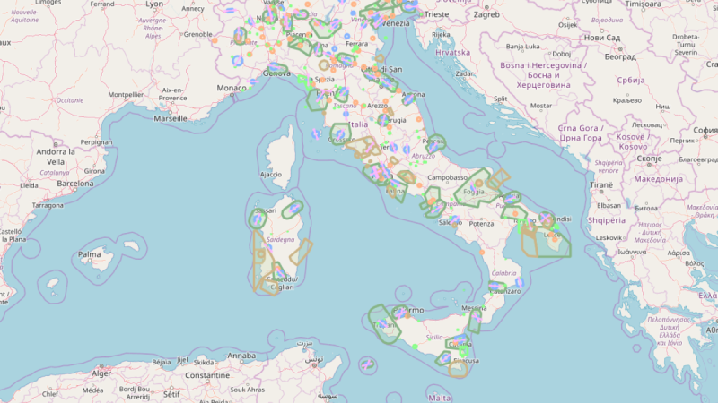 Italie : publication de la carte en ligne D-Flight pour savoir où voler (pros et loisirs)