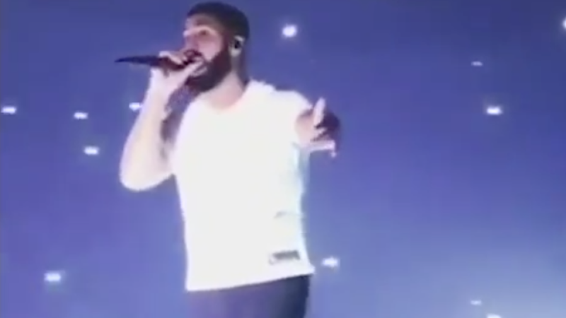 Drake en concert et les drones Lucie