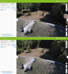 Pix4DCapture pour Parrot Anafi, le test 21 pix4dCapture texture vs pixelsa