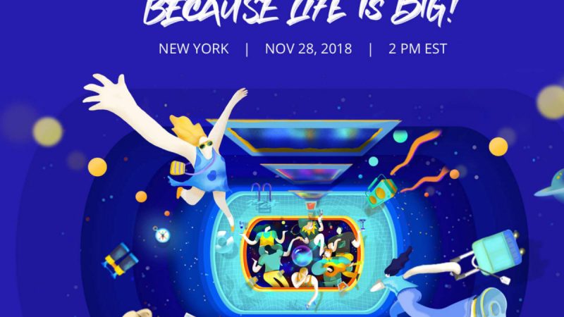 DJI : événement Because life is big! le 28 novembre 2018