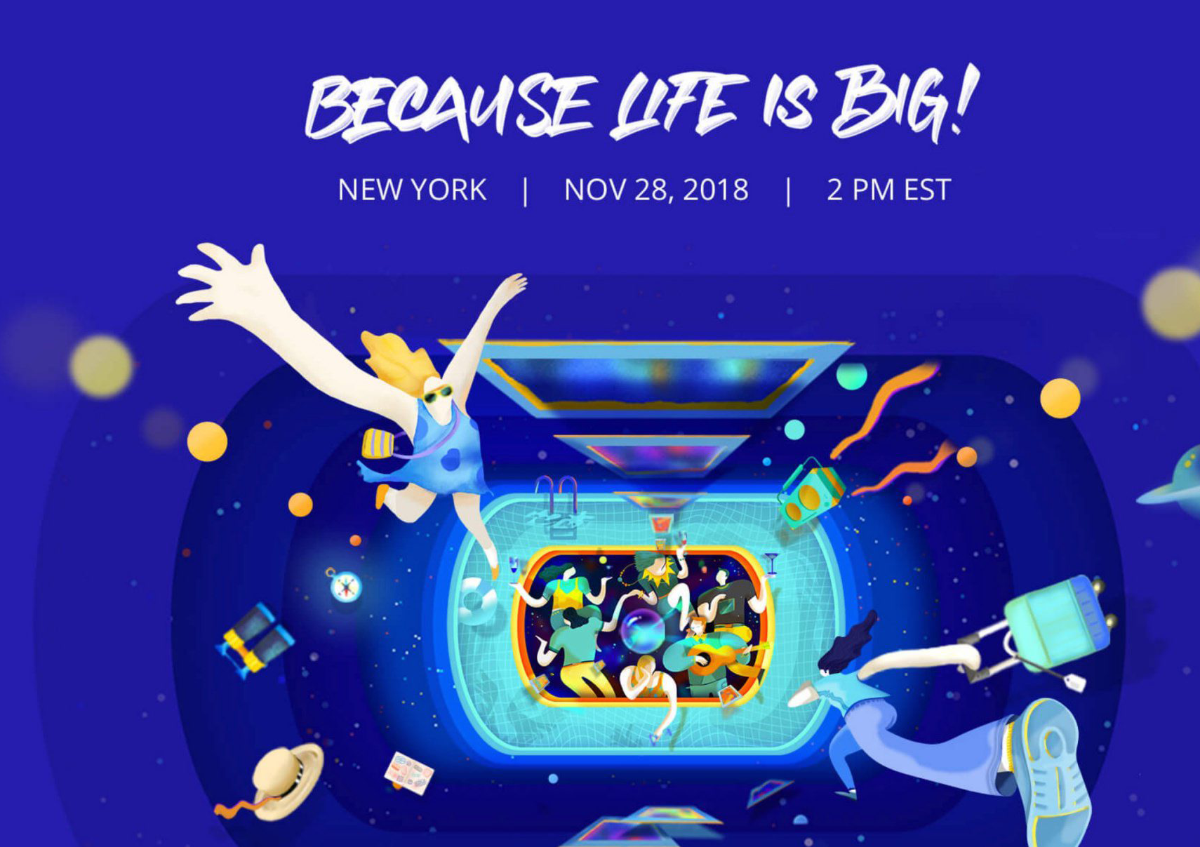 DJI : événement Because life is big! le 28 novembre 2018