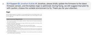 dji fb warning