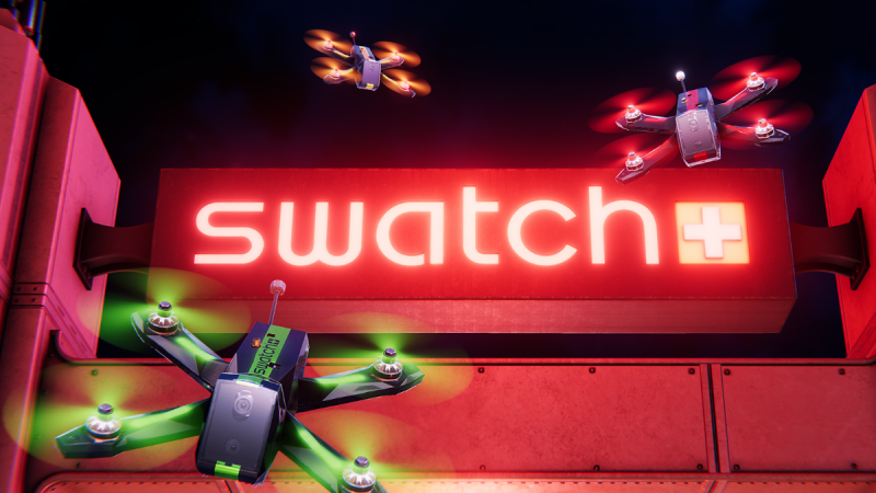 Publicité Swatch avec la DRL : It’s time to fly