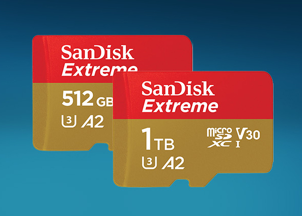 SanDisk Extreme microSD 1 To, en approche - Helicomicro
