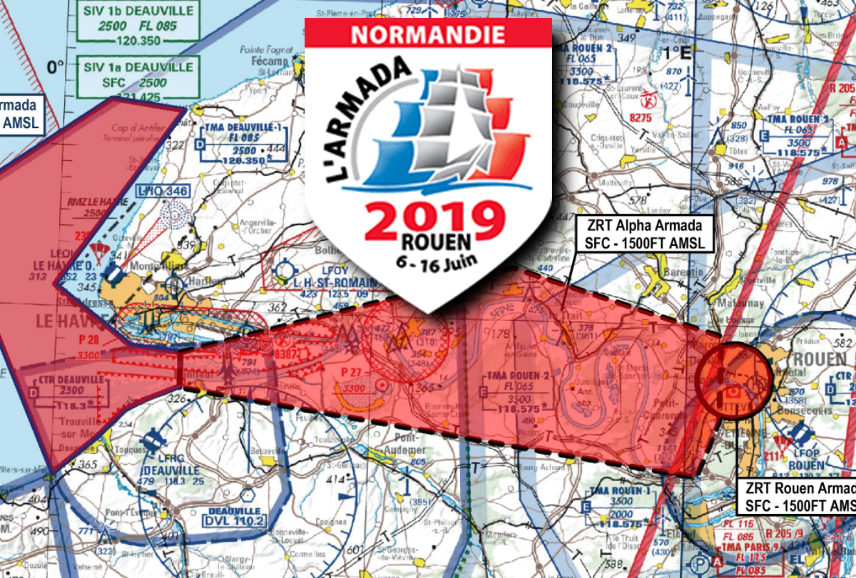 L’Armada 2019 en Normandie : les interdictions de vol
