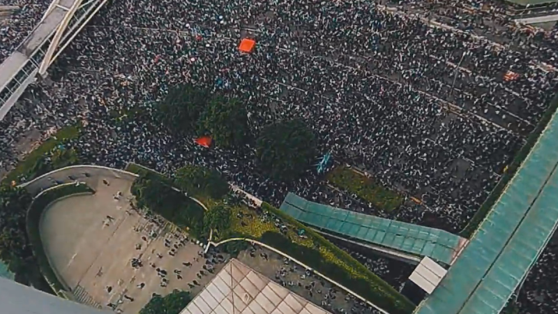 Manifestations à Hongkong : les survols en drones