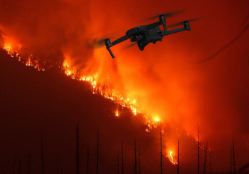 fire drone