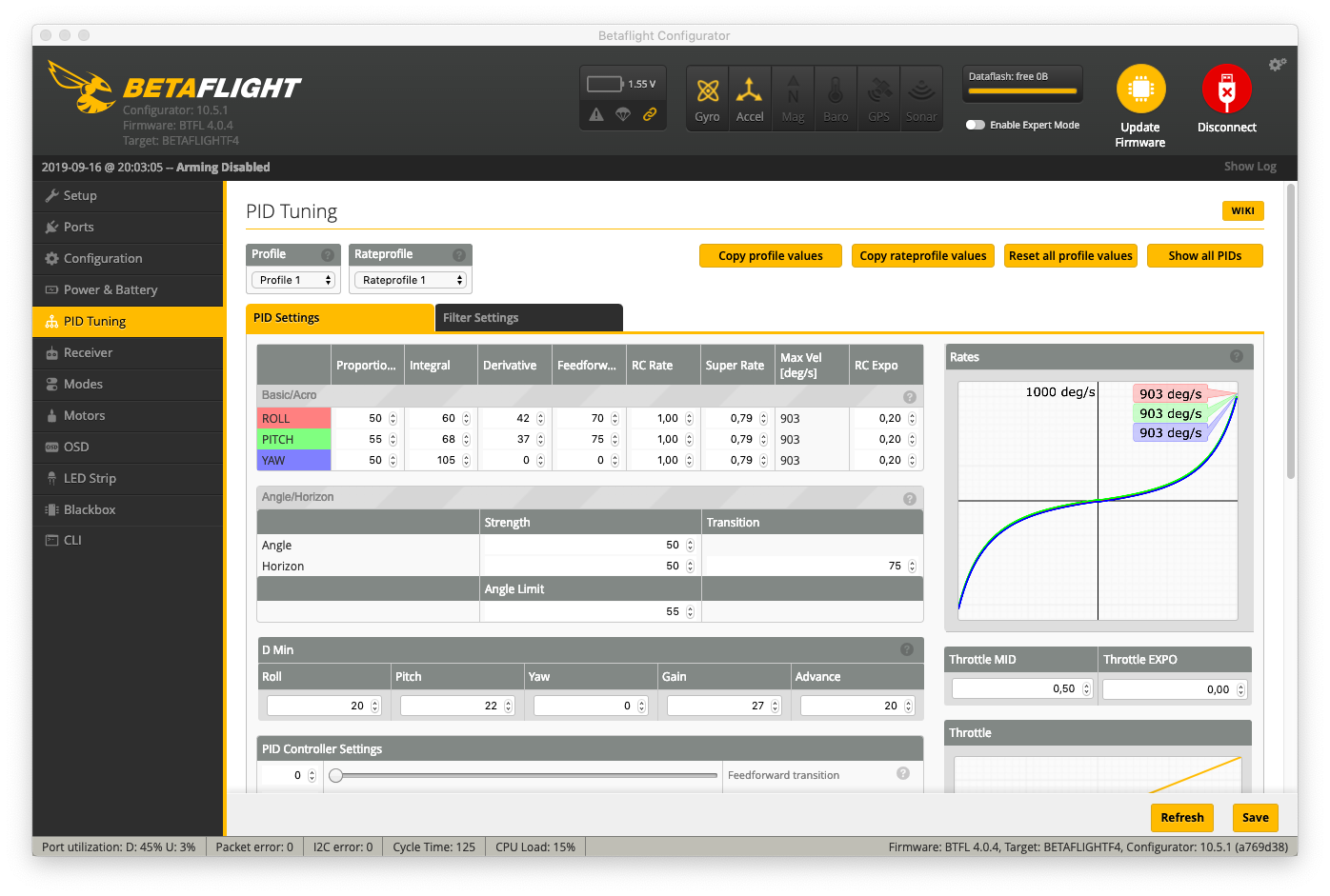 iFlight Nazgul5 6S, le test 19 new pids