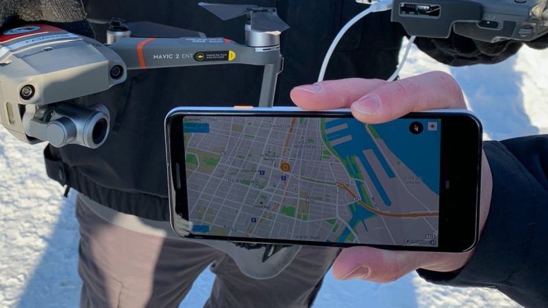 DJI Remote ID sur smartphone